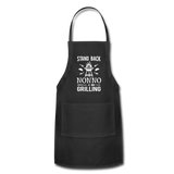 Stand Back Nonno Is Grilling Adjustable Apron - black