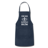 Stand Back Nonno Is Grilling Adjustable Apron - navy