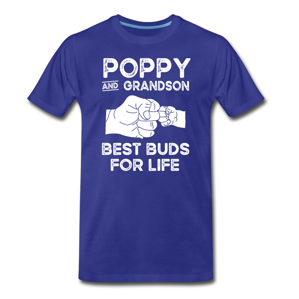 Poppy and Grandson Best Buds for Life Men's Premium T-Shirt - royal blue