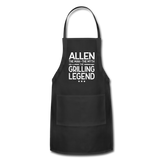 Allen the Man the Myth the Grilling Legend Adjustable Apron - black