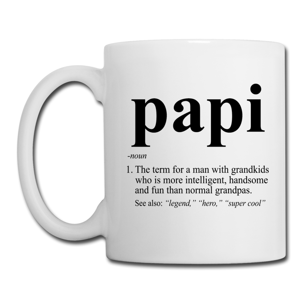 Papi Definition Coffee/Tea Mug - white