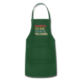Grandad The Man the Myth the Legend Adjustable Apron - forest green