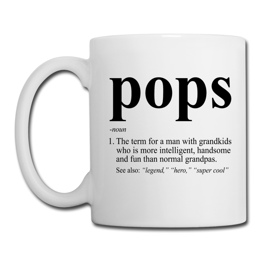 Pops Definition Coffee/Tea Mug - white