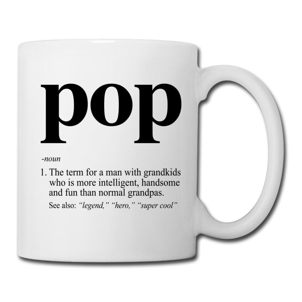Pop Definition Coffee/Tea Mug - white