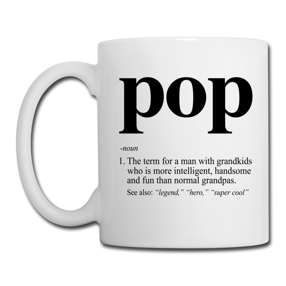 Pop Definition Coffee/Tea Mug - white