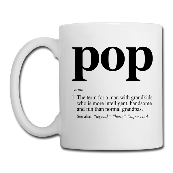 Pop Definition Coffee/Tea Mug - white