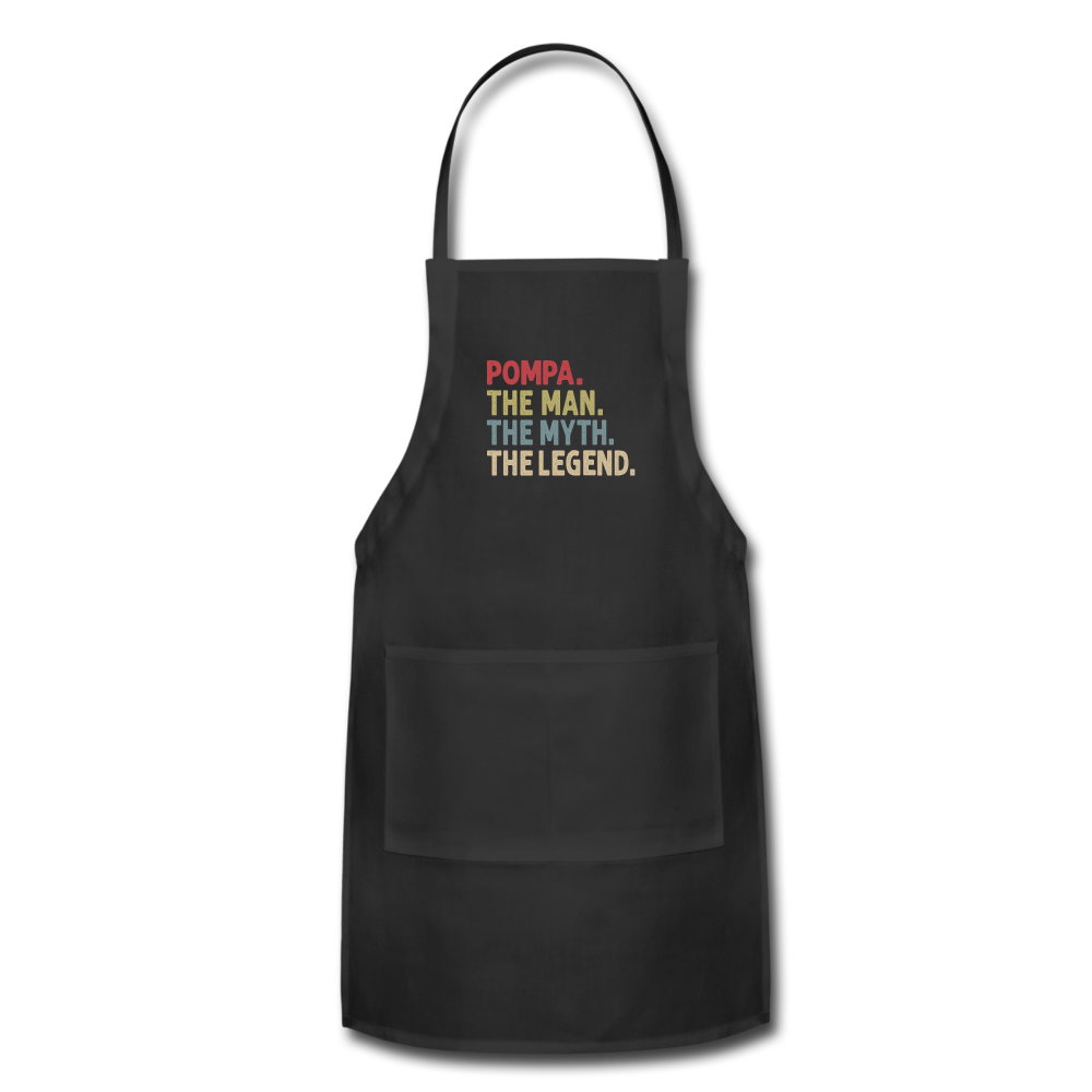 Pompa Man Myth Legend Adjustable Apron - black