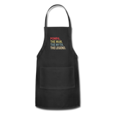 Pompa Man Myth Legend Adjustable Apron - black