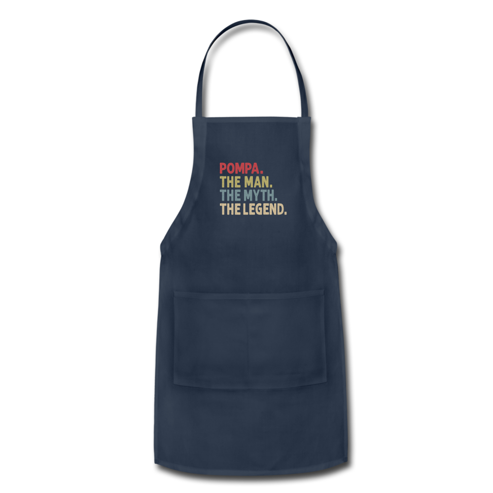 Pompa Man Myth Legend Adjustable Apron - navy