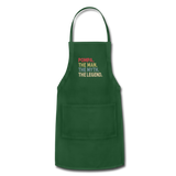 Pompa Man Myth Legend Adjustable Apron - forest green