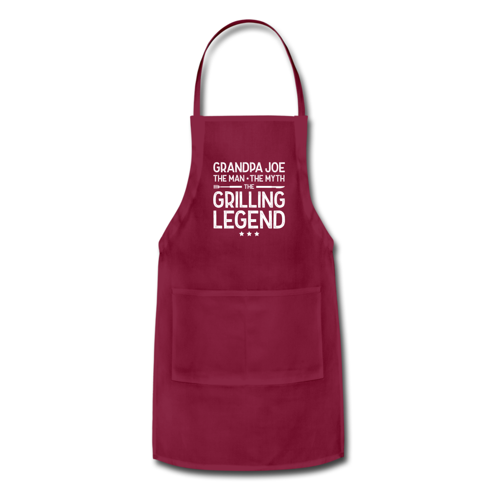 Grandpa Joe Adjustable Apron - burgundy