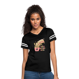 Fries Before Guys Women’s Vintage Sport T-Shirt - black/white