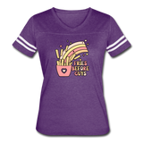 Fries Before Guys Women’s Vintage Sport T-Shirt - vintage purple/white
