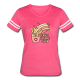 Fries Before Guys Women’s Vintage Sport T-Shirt - vintage pink/white