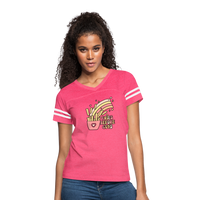 Fries Before Guys Women’s Vintage Sport T-Shirt - vintage pink/white