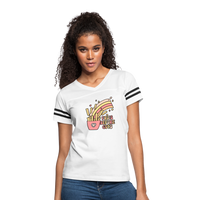 Fries Before Guys Women’s Vintage Sport T-Shirt - white/black