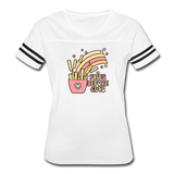 Fries Before Guys Women’s Vintage Sport T-Shirt - white/black