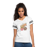 Fries Before Guys Women’s Vintage Sport T-Shirt - white/black