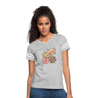 Fries Before Guys Women’s Vintage Sport T-Shirt - heather gray/white