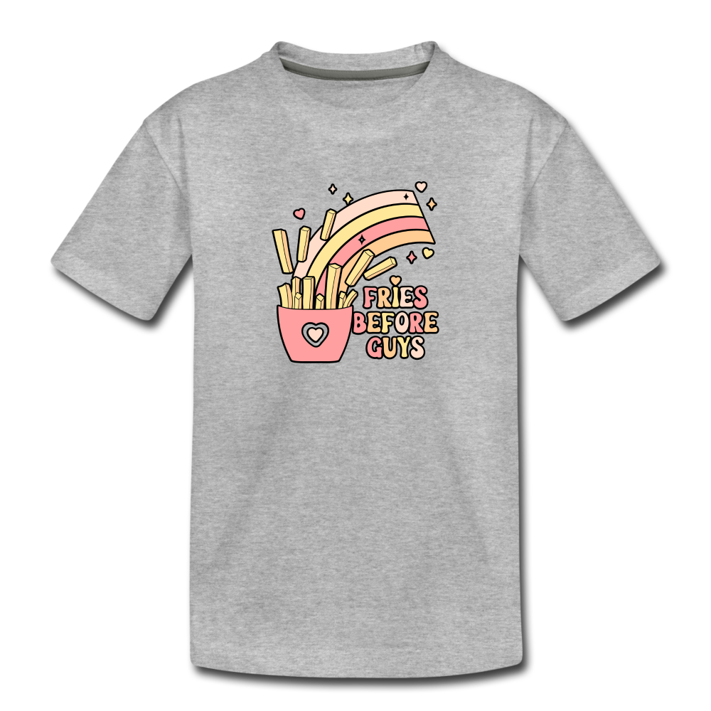 Fries Before Guys Toddler Premium T-Shirt - heather gray