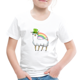 Lucky Llama Toddler Premium T-Shirt - white