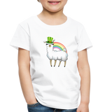 Lucky Llama Toddler Premium T-Shirt - white