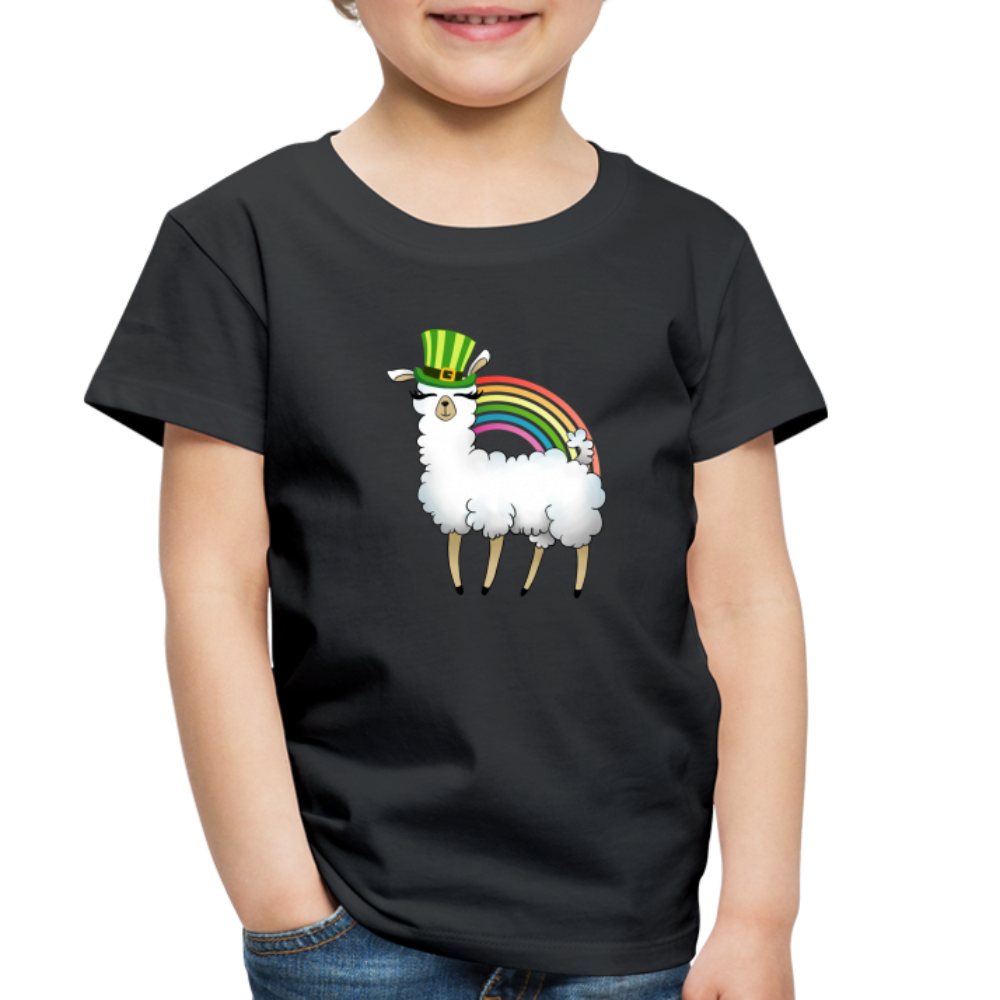 Lucky Llama Toddler Premium T-Shirt - black