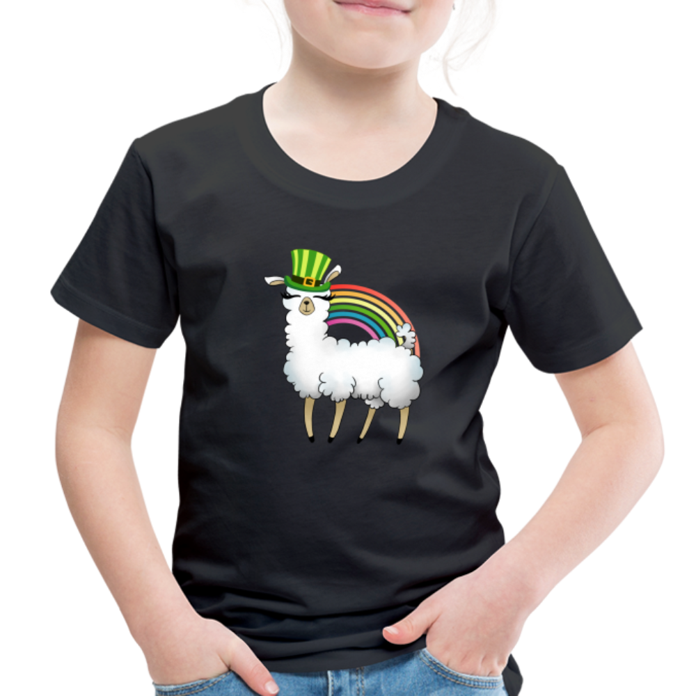 Lucky Llama Toddler Premium T-Shirt - black