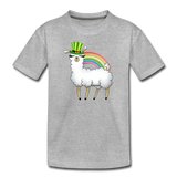 Lucky Llama Toddler Premium T-Shirt - heather gray
