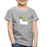 Lucky Llama Toddler Premium T-Shirt - heather gray