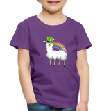 Lucky Llama Toddler Premium T-Shirt - purple