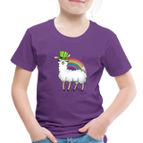 Lucky Llama Toddler Premium T-Shirt - purple