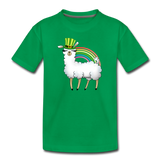 Lucky Llama Toddler Premium T-Shirt - kelly green