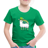 Lucky Llama Toddler Premium T-Shirt - kelly green