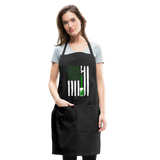American Flag Green Beer on Tap Adjustable Apron - black