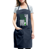 American Flag Green Beer on Tap Adjustable Apron - navy
