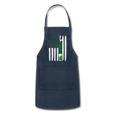 American Flag Green Beer on Tap Adjustable Apron - navy