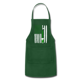 American Flag Green Beer on Tap Adjustable Apron - forest green