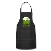 Kiss Me I'm Irish Green Beer Adjustable Apron - black