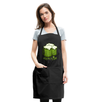 Kiss Me I'm Irish Green Beer Adjustable Apron - black