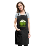 Kiss Me I'm Irish Green Beer Adjustable Apron - black