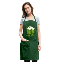 Kiss Me I'm Irish Green Beer Adjustable Apron - forest green