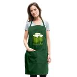 Kiss Me I'm Irish Green Beer Adjustable Apron - forest green