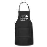 St. Patty's Is Whiskey Business Adjustable Apron - black