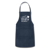 St. Patty's Is Whiskey Business Adjustable Apron - navy