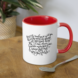 Irish Blessing Contrast Coffee Mug - white/red