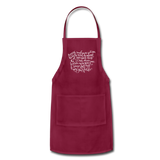 Irish Blessing Adjustable Apron - burgundy