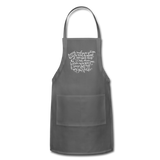 Irish Blessing Adjustable Apron - charcoal