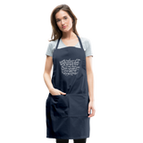 Irish Blessing Adjustable Apron - navy