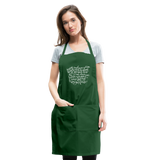 Irish Blessing Adjustable Apron - forest green
